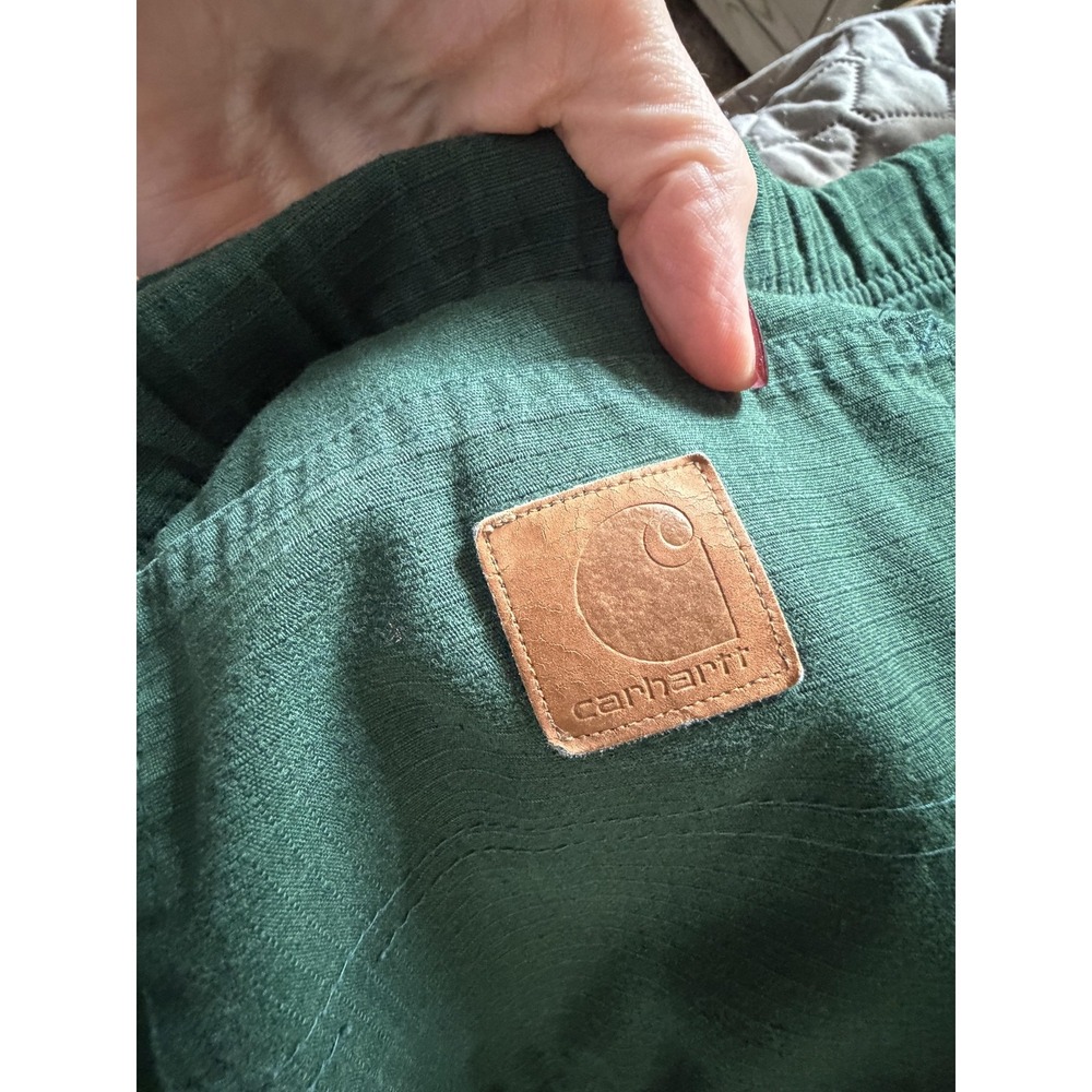 Carhartt Scrub Top Pants Set Mens 3XL Green Medical Cargo Pockets Ripstop - Picture 4 of 16